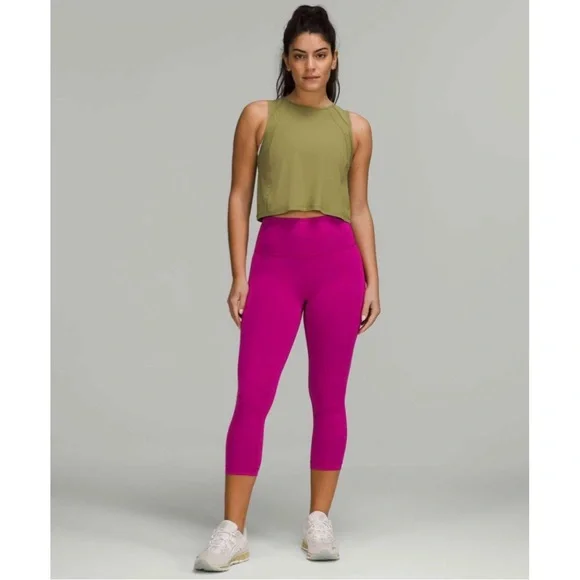 Lululemon Sculpt Cropped Tank Top in Bronze Green - Picture 11 of 11